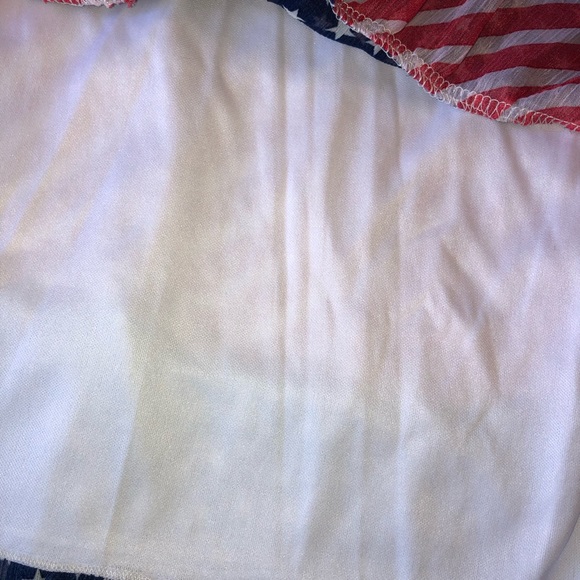 NEW LIPSTIK GIRLS PATRIOTIC RED / WHITE / BLUE DRE - Picture 5 of 7